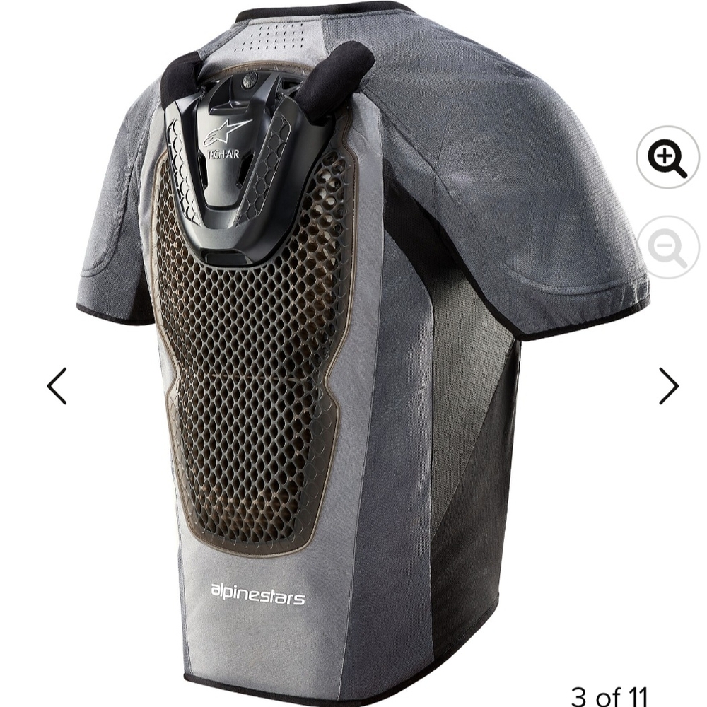 Alpinestars Black and Gray Protective Vest